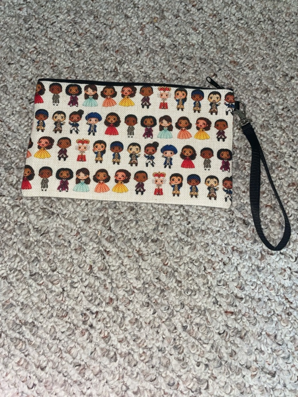 Hamilton Character-Print Wristlet Clutch